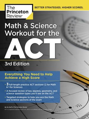 cover image of Math and Science Workout for the ACT